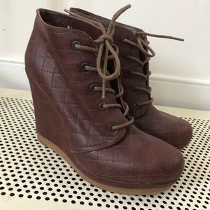 Seychelles Leather Wedges, Anthropologie